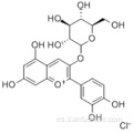 1-benzopirilio, 2- (3,4-dihidroxifenil) -3- (bD-glucopiranosiloxi) -5,7-dihidroxi, cloruro (1: 1) CAS 7084-24-4